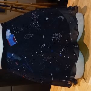 Galaxy ballet wrap skirt